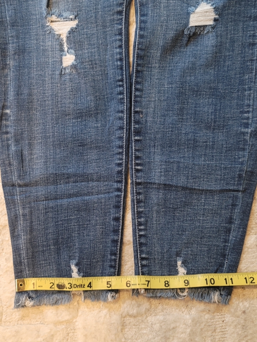 LIVERPOOL Ankle Skinny High Rise Jeans Distressed Women's Size 14/32 - Picture 6 of 8